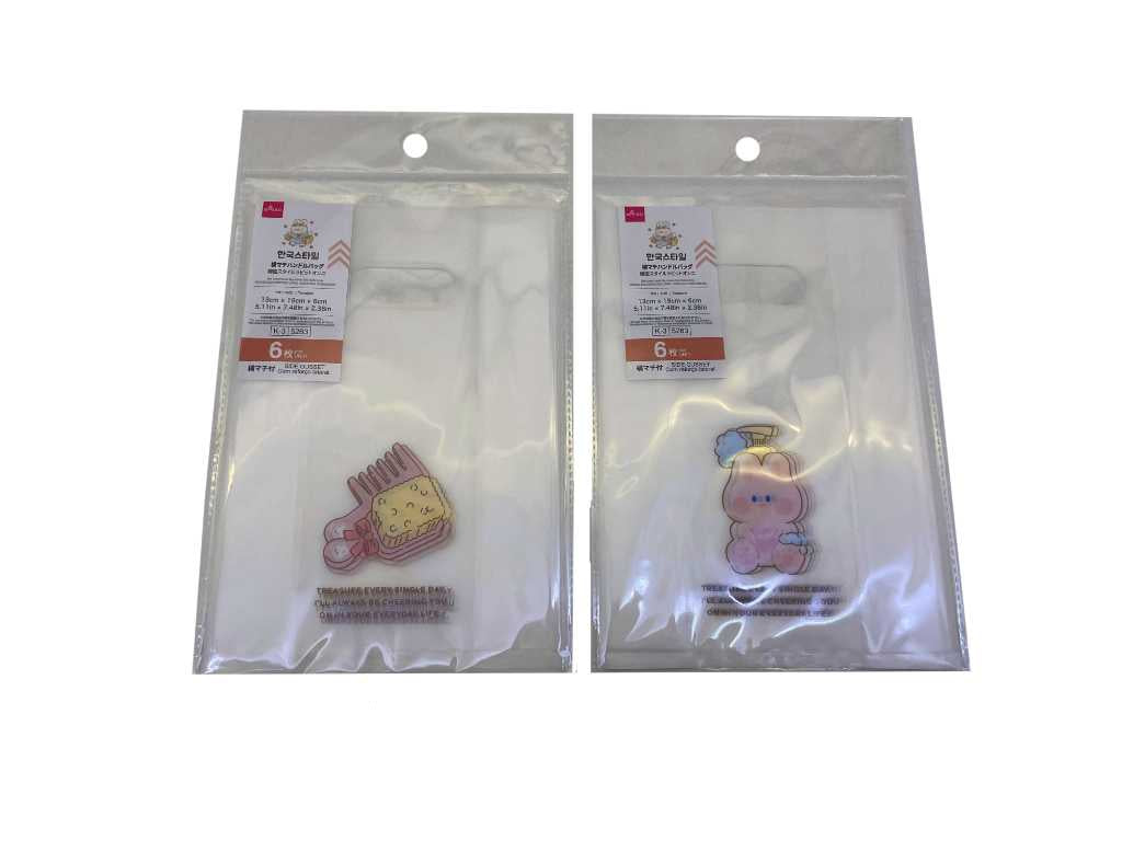 Side Gusset Handle Bag (Korean Style Rabbit Onni, 6 Pieces)