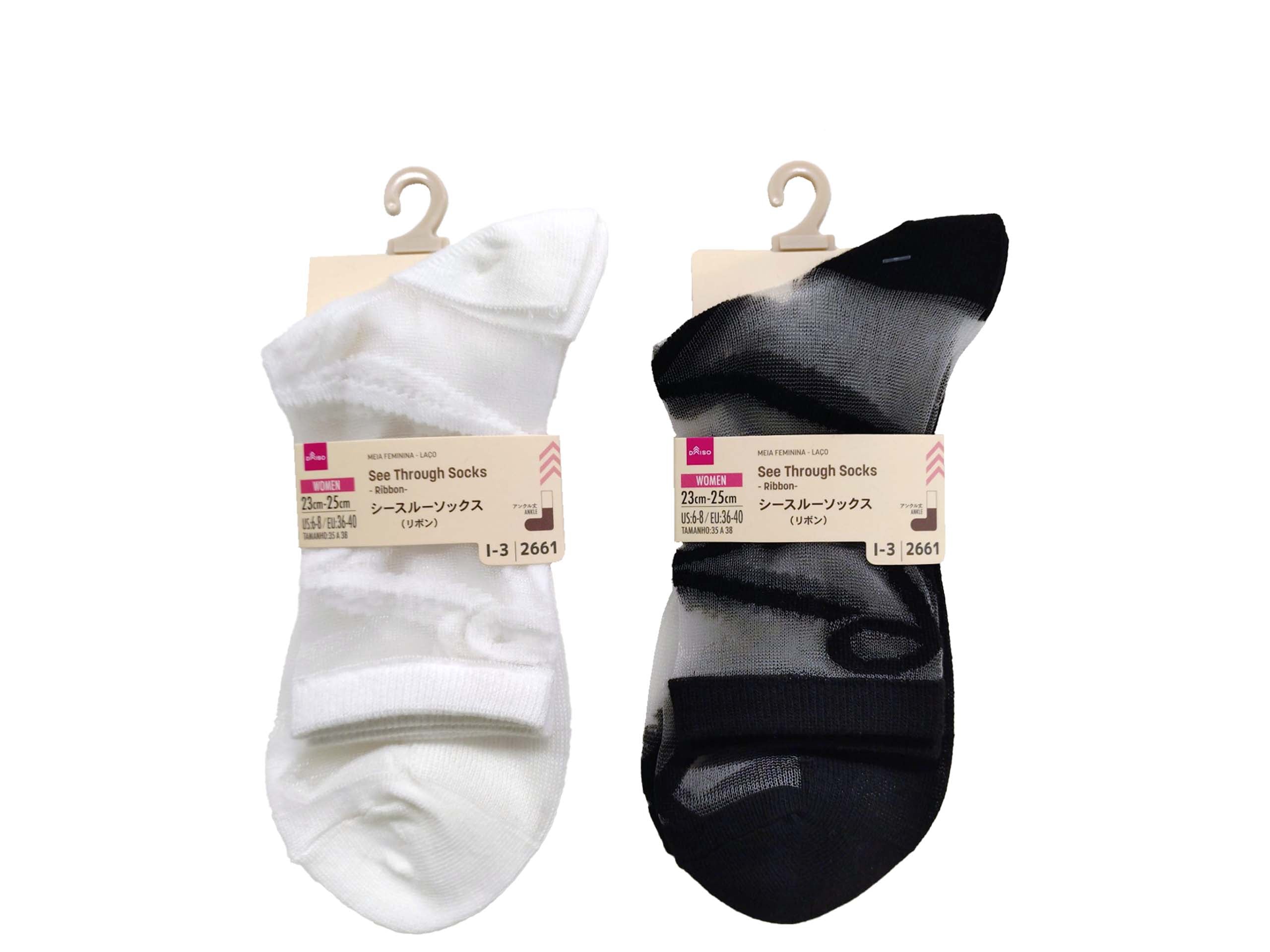 Sheer Socks (Ladies, Ribbon)
