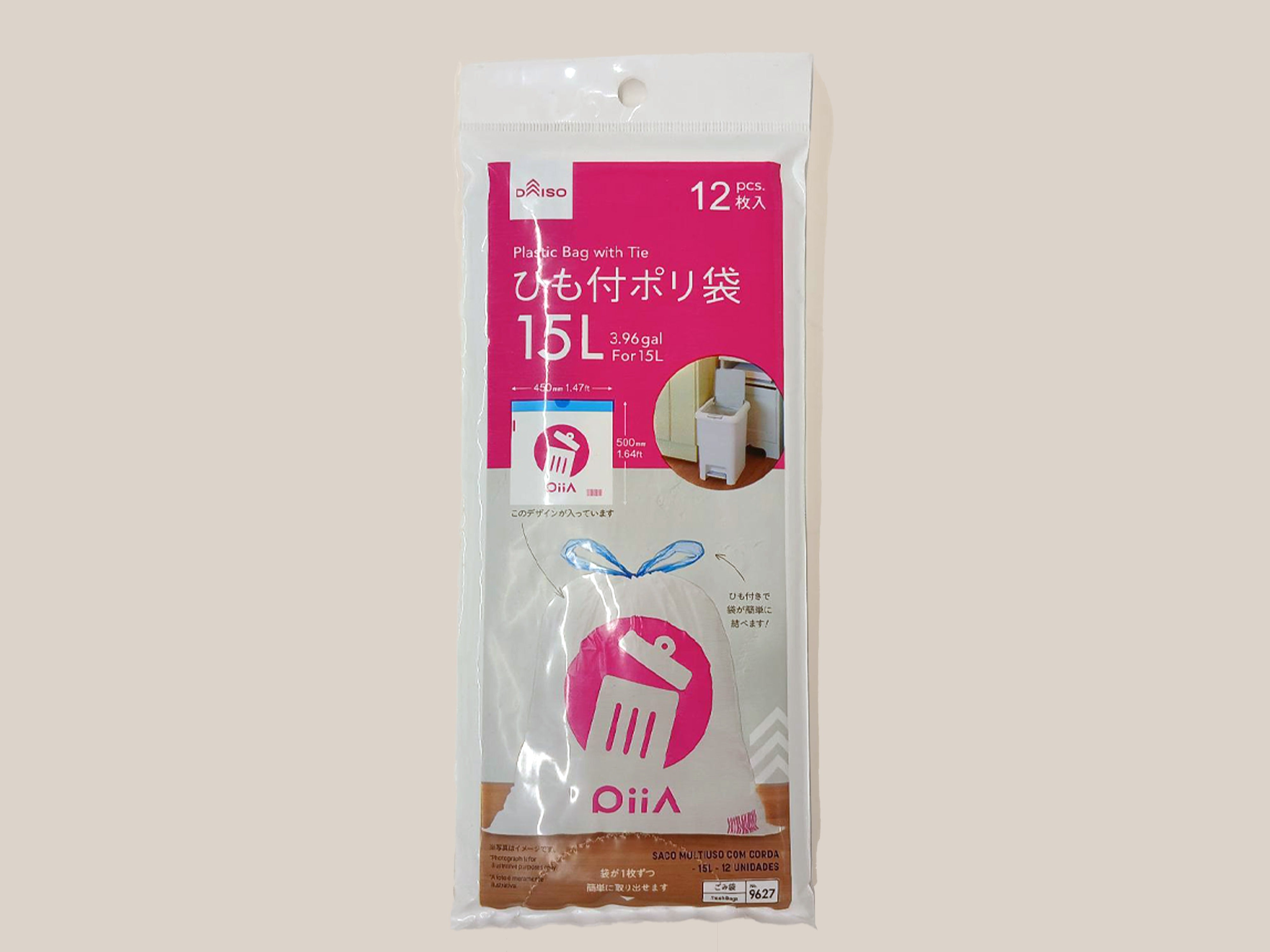 Tie Handle Poly Bag (For 15L, 12 Sheets)