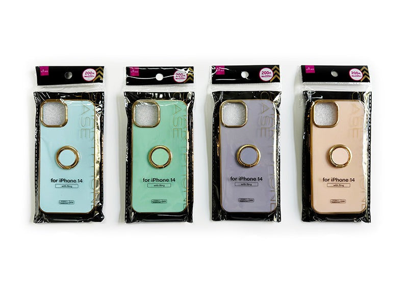 Metallic Smartphone Case (with Ring, iPhone 14)