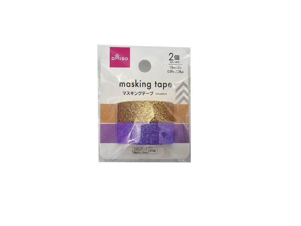Masking Tape (Glitter, Pink and Purple, 2 Pieces)