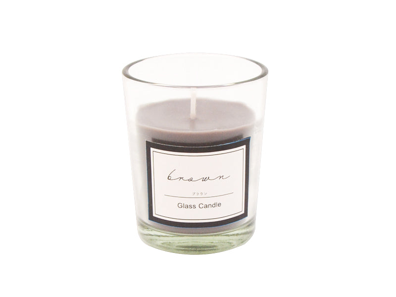 Glass Candle (Brown)