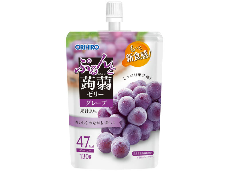 Orihiro Purun Konjac Jelly Standing Grape 130g