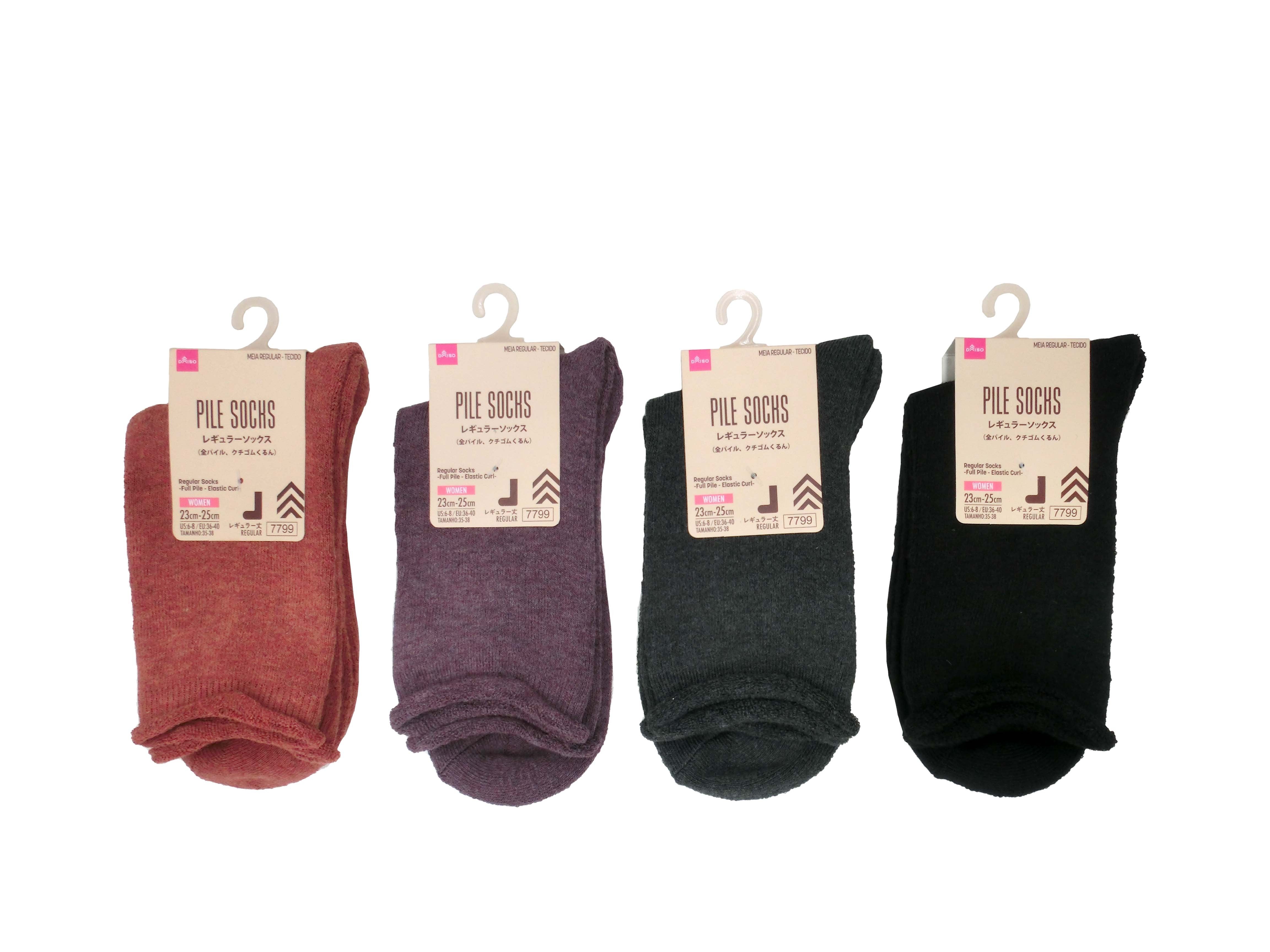 Regular Socks (Full Pile, Cuff Wrapped)