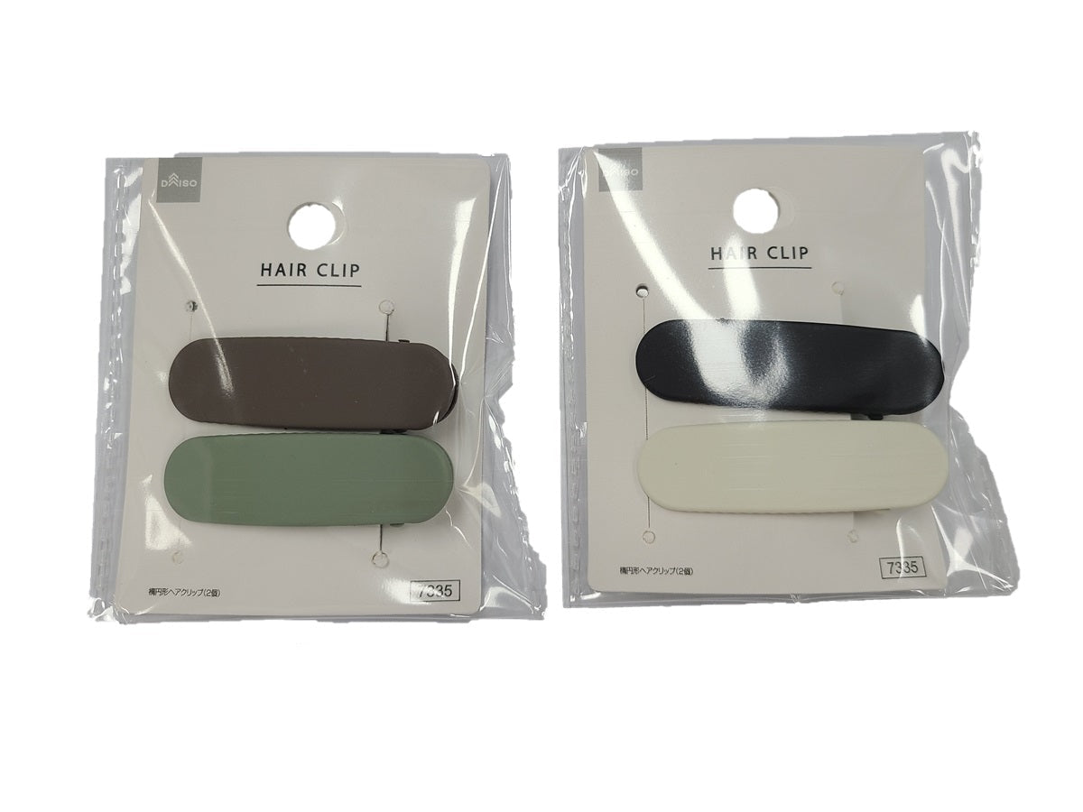 Oval Hair Clips (2 Pieces)