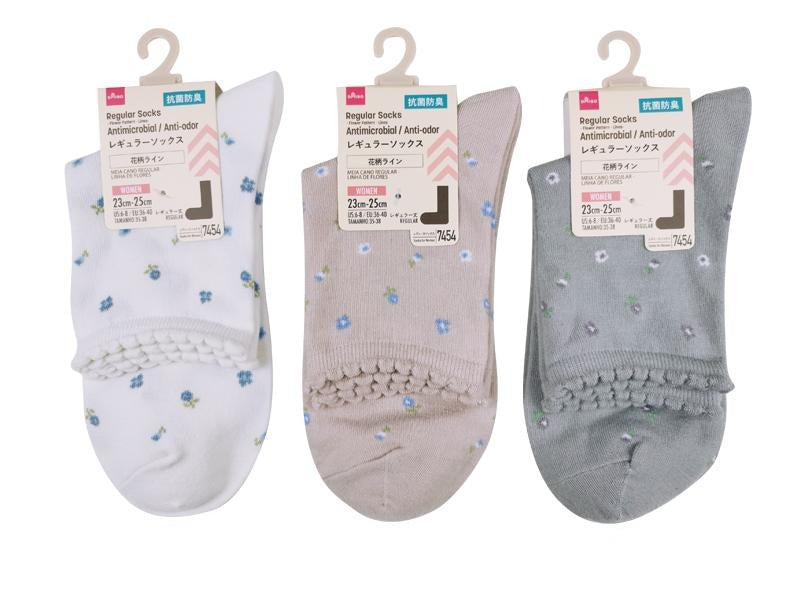 Regular Socks (Antibacterial, Floral Line)