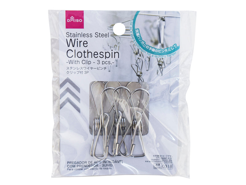 Stainless Steel Wire Pinch (with Clip, 3 pieces)