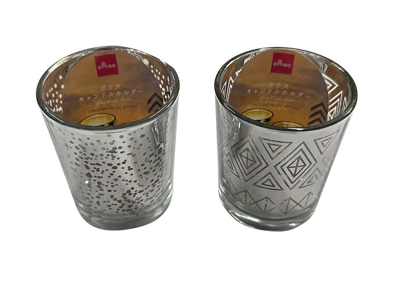 Glass Candle Holder (Plated Type)