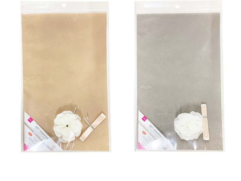 Non-Woven Fabric Wrapping Set (Gray, Beige)