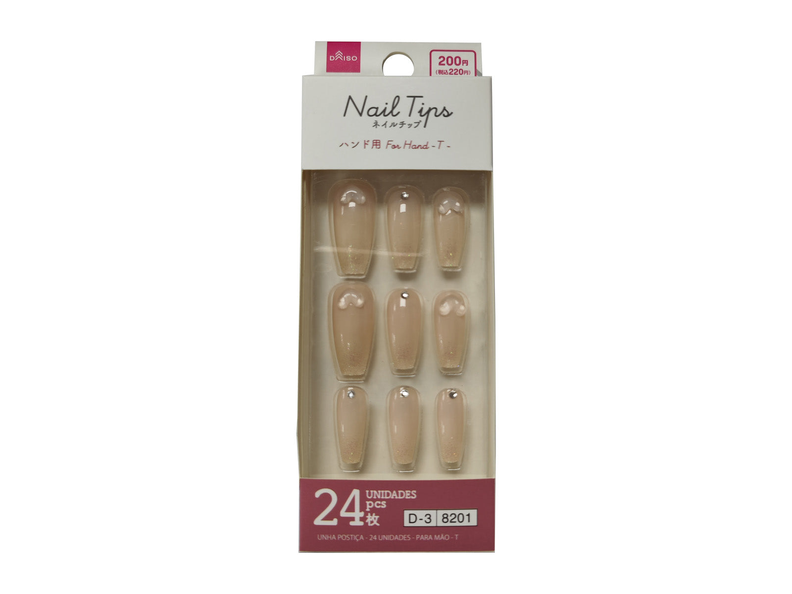 Nail Tips (24 Pieces, Hand Use, T)