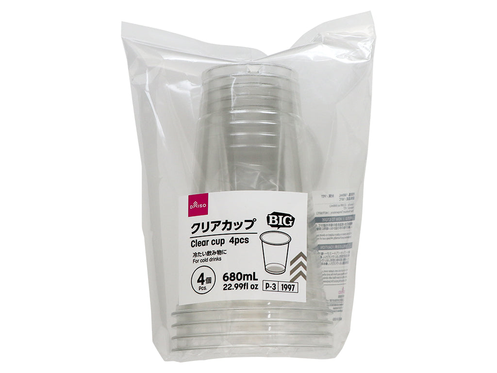 Clear Cups (4 Pieces)