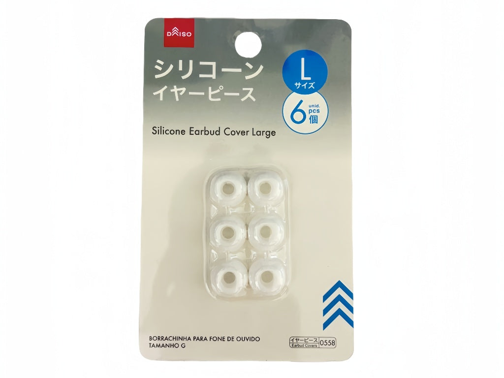 Silicone Ear Tips (L, 6 pieces)