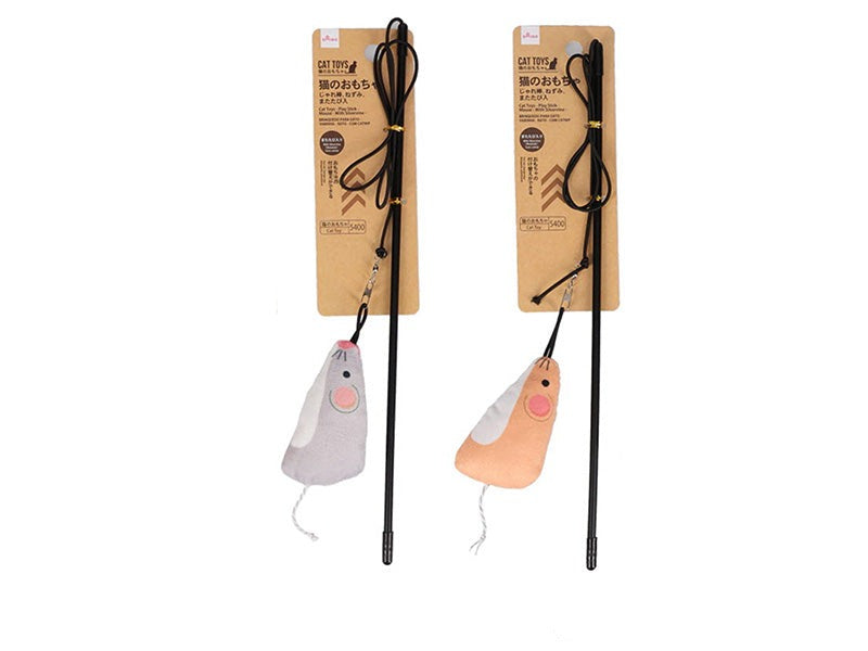 Cat Toy (Wand with Mouse and Catnip)