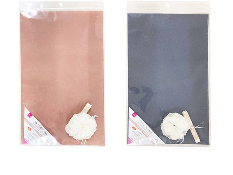 Non-Woven Fabric Wrapping Set (Pink, Navy)