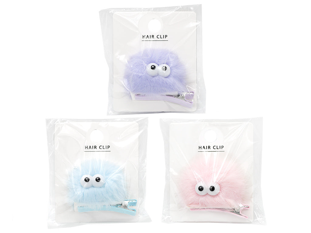Hair Clip (Glaring Monster, Pastel Color)