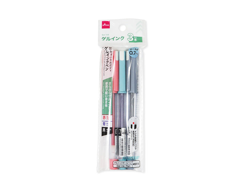 Easy Grip Thick Body Gel Ink Pen (Black, Red, Blue, 3 pcs)