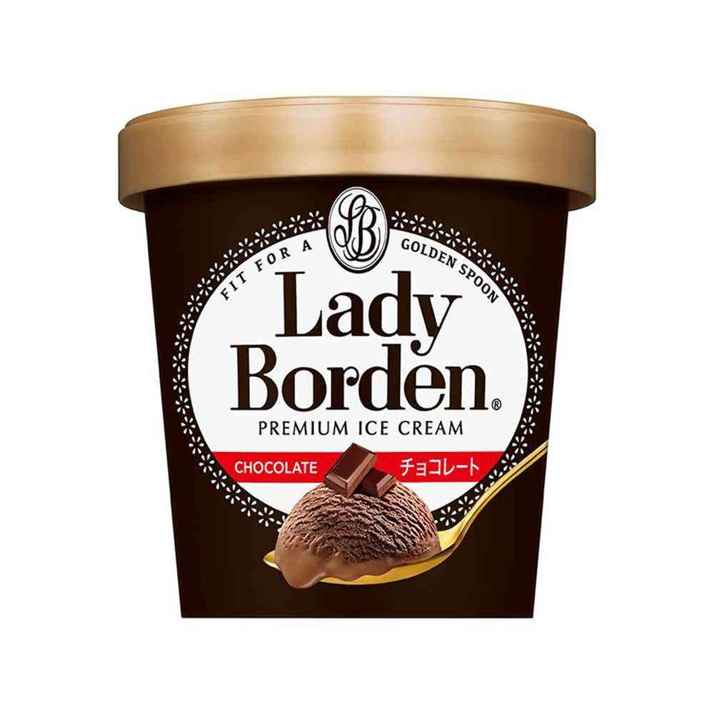 Lotte Lady Borden Pint Chocolate 470ml x 8