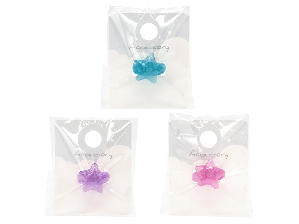 Ring (Clear Glitter, Star)