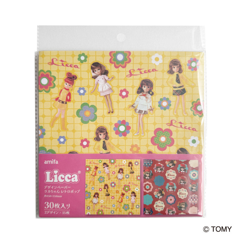 Design Paper 30P Licca-chan Retro Pop