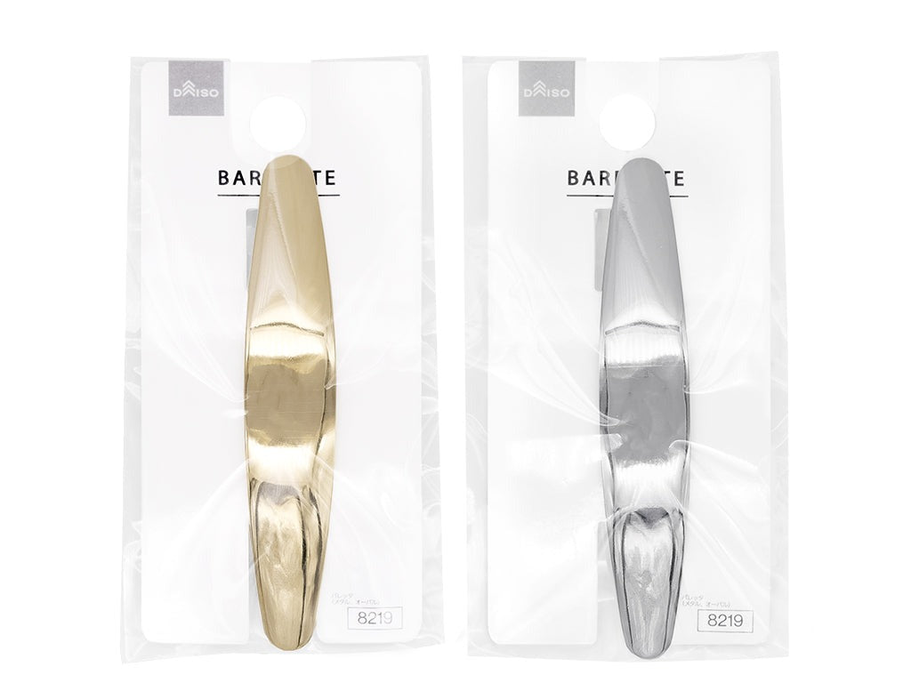 Barrette (Metal, Oval)