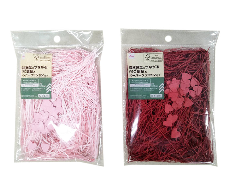 Paper Cushion (Pink, Red, Heart-Shaped Chips)