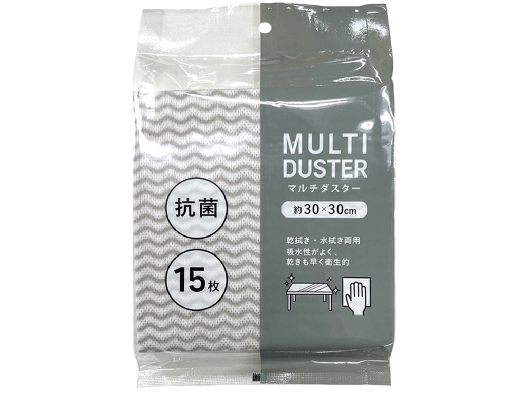 Antibacterial Multi Duster (15 sheets, Chevron Pattern)