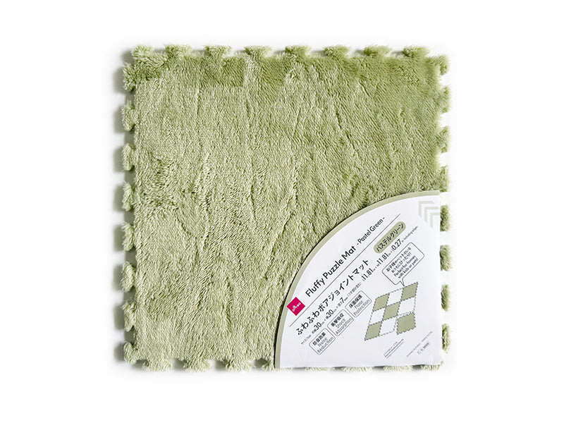 Fluffy Boa Joint Mat (Pastel Green)