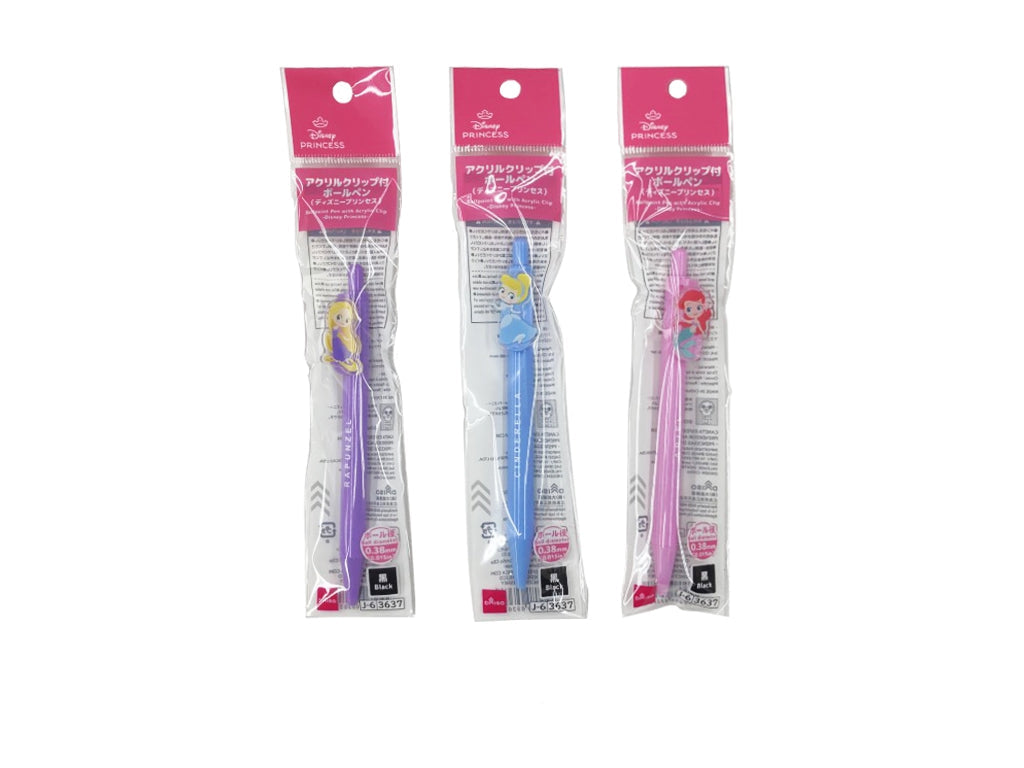 Acrylic Clip Ballpoint Pen (Disney Princess)