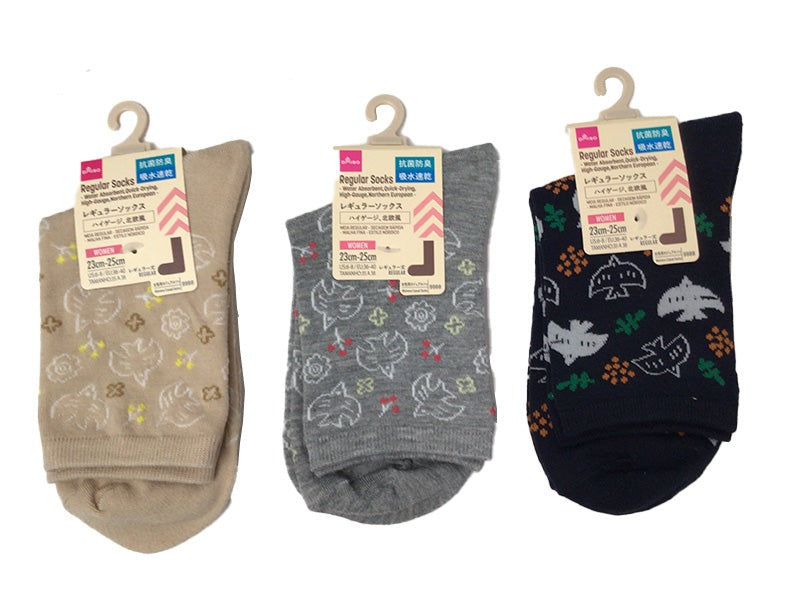 Regular Socks (Quick-Dry, Antibacterial Deodorant, High Gauge, Scandinavian Style)