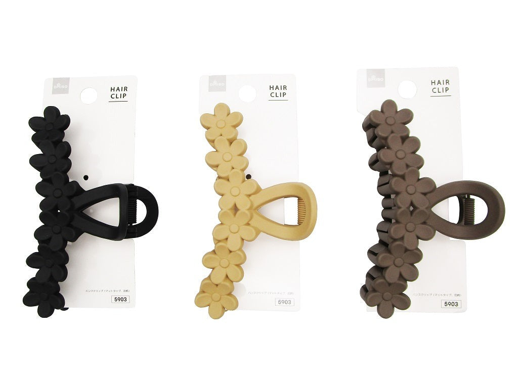 Hair Claw Clip (Matte Type, Floral)