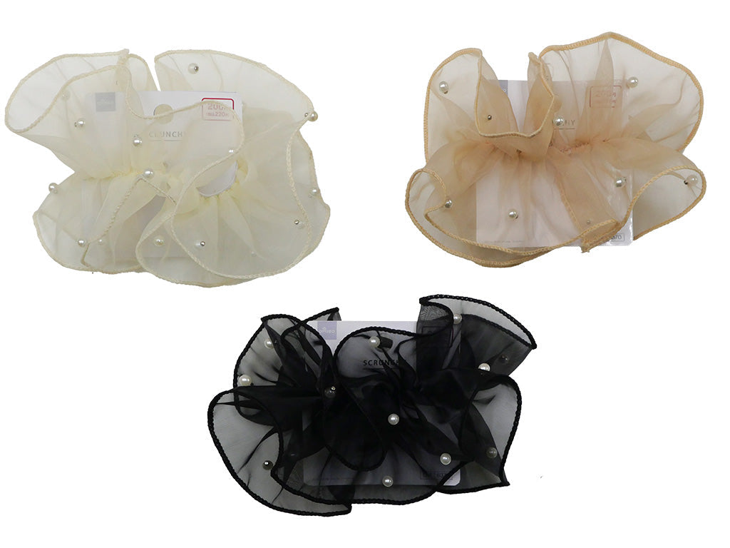 Chouchou (Organza Frill, Fake Pearl)