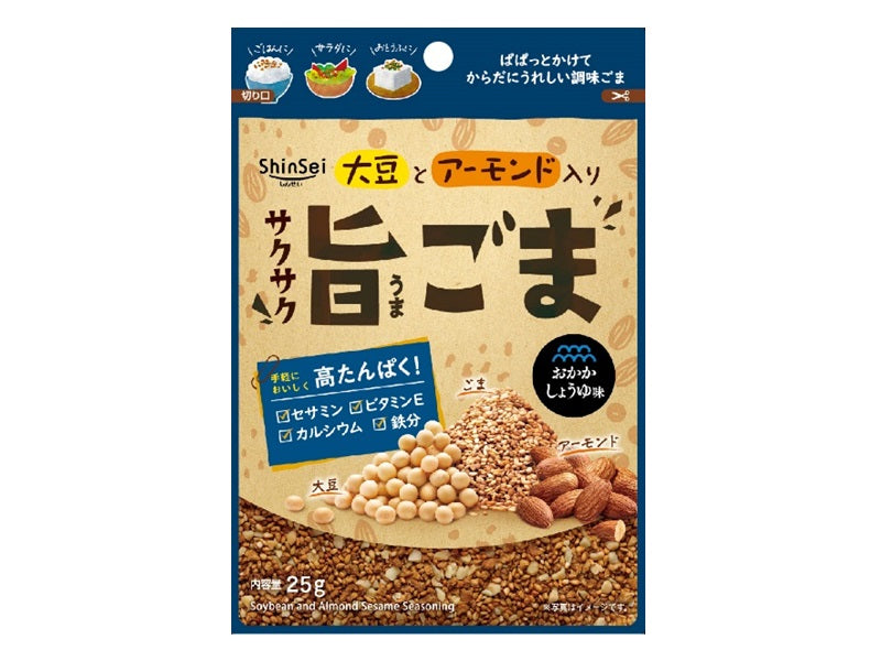 Shinsei Crispy Sesame Okaka Soy Sauce Flavor 25g