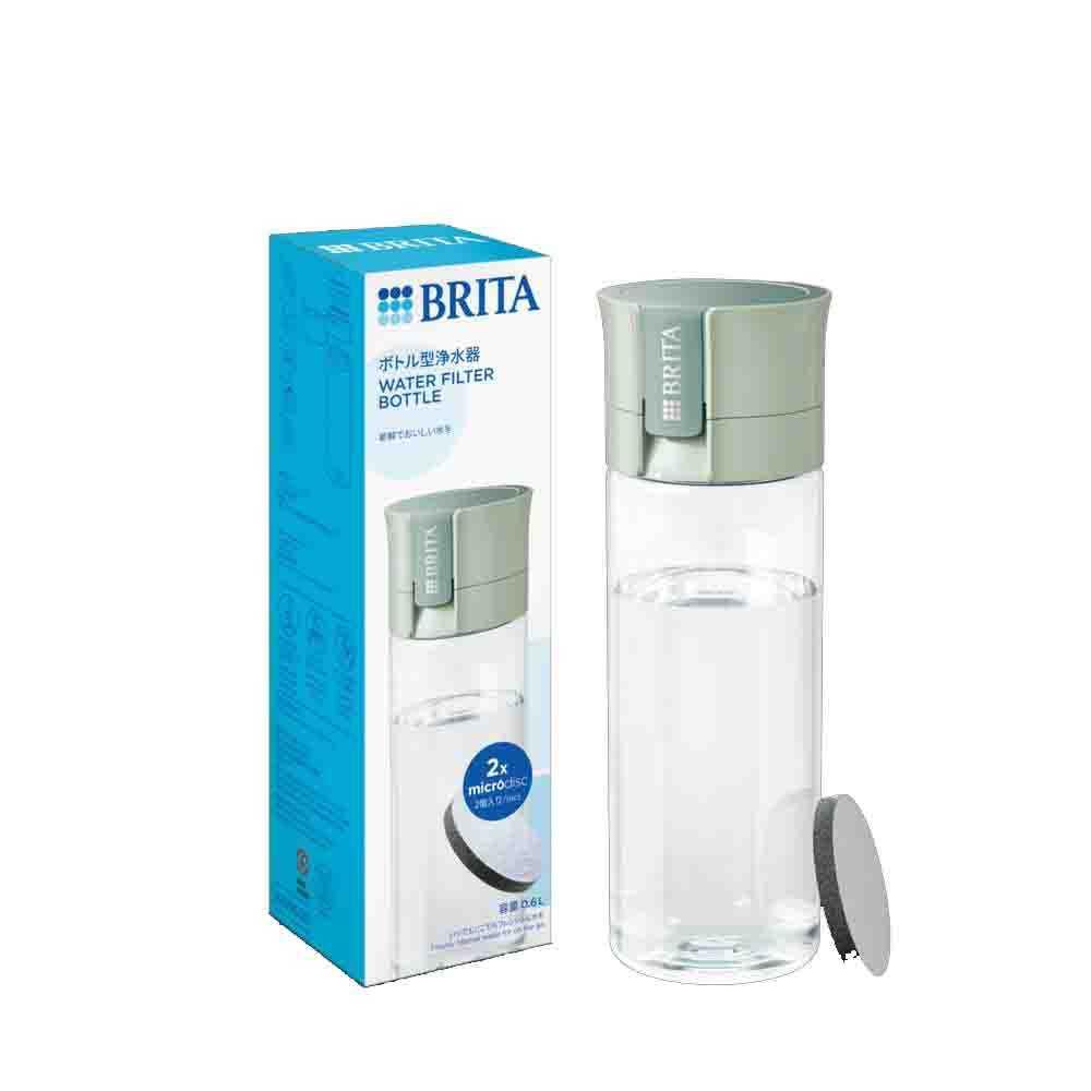BRITA Bottle Water Purifier Light Green Body + 2 Cartridges