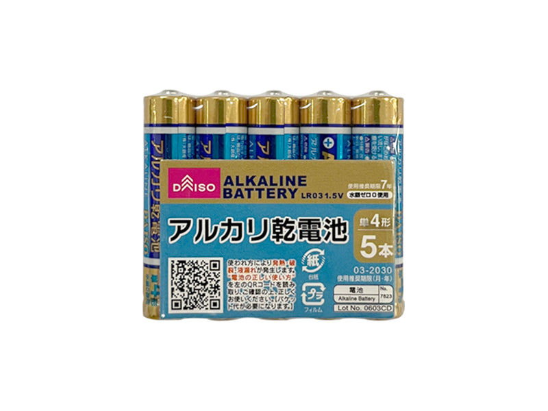 Alkaline Battery Type AAA (5 Pack)