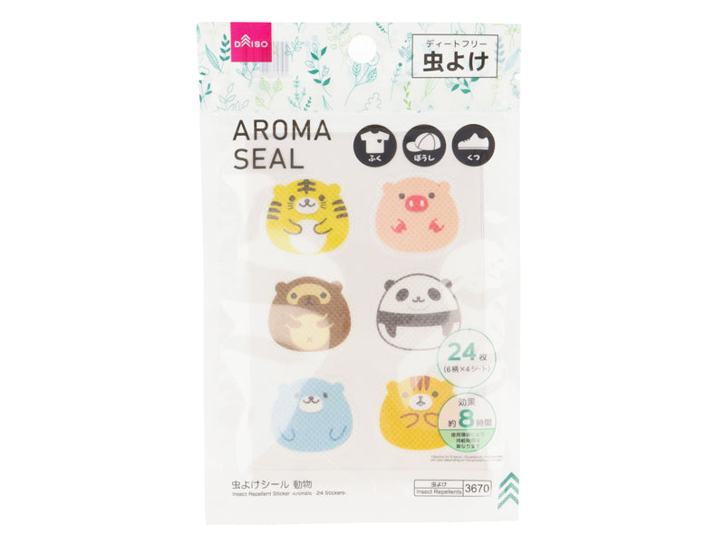 Insect Repellent Stickers (Animals, 24 Pieces)