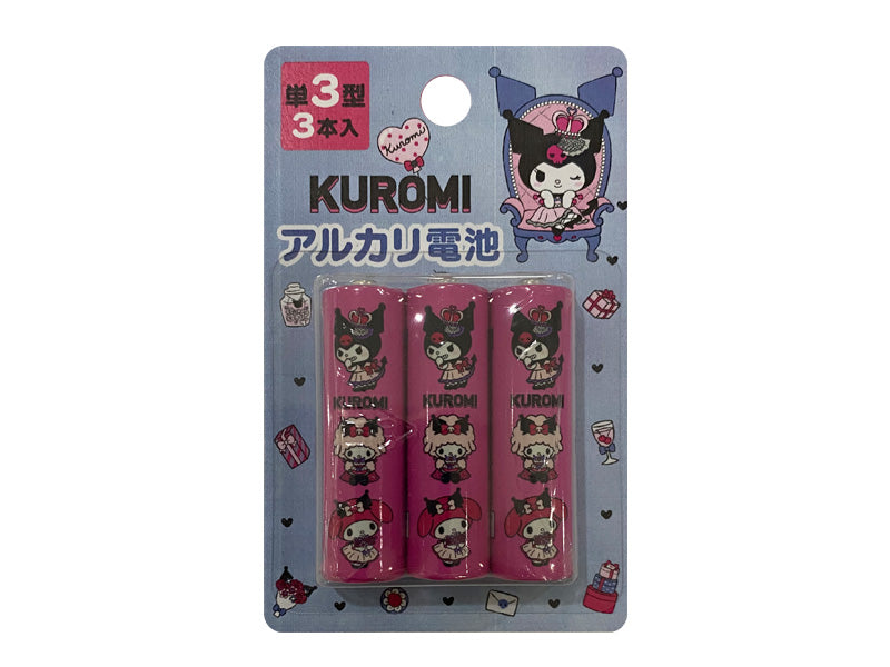 Alkaline AA Batteries (Sanrio, Kuromi) - 3 Pack
