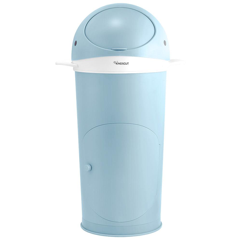 KINDSGUT Whale Diaper Pail - Light Blue