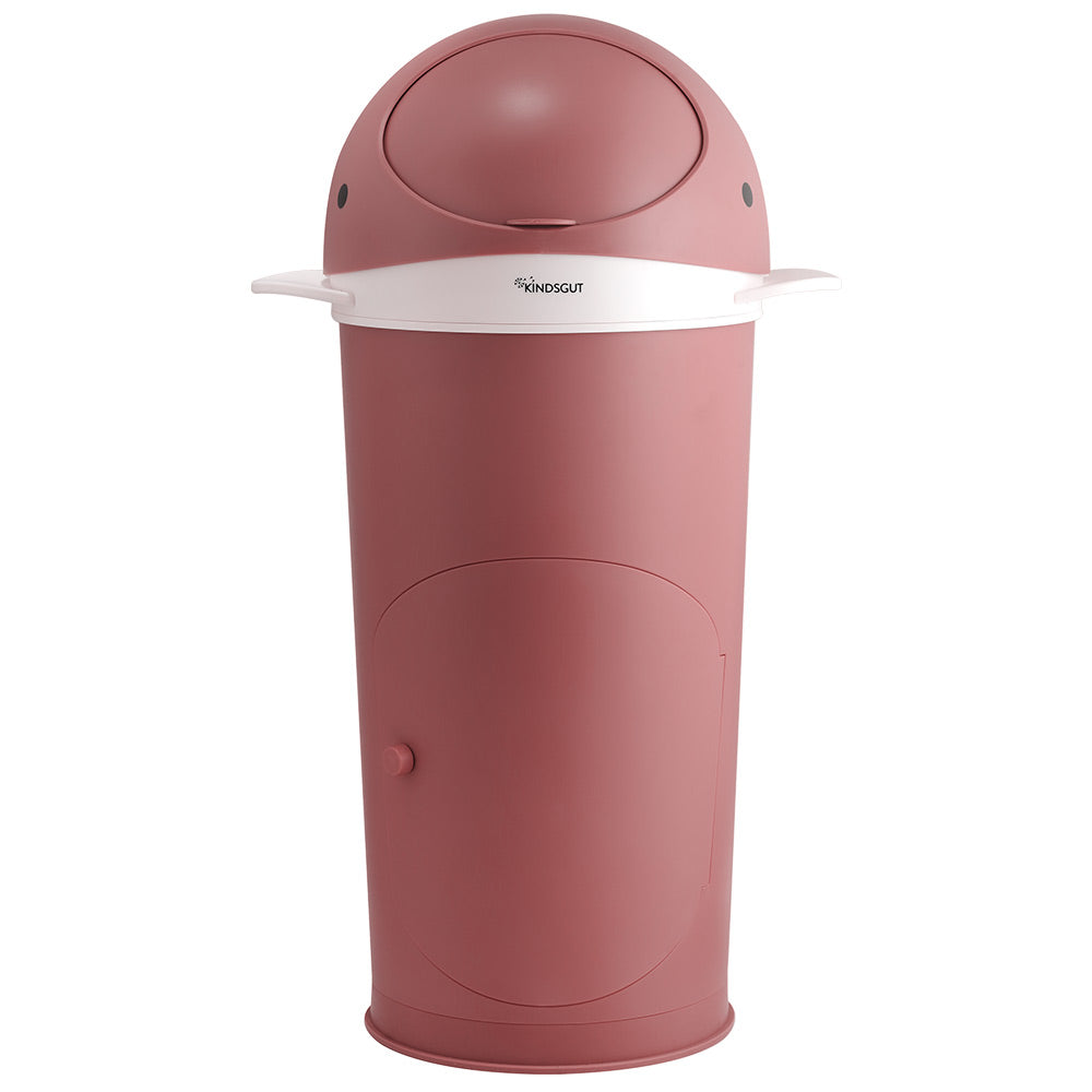 KINDSGUT Whale Diaper Pail - Dusty Pink