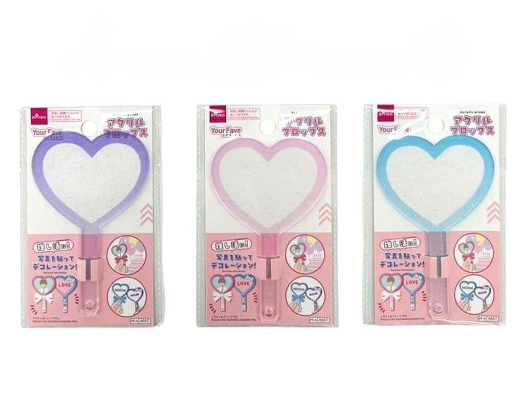 Acrylic Props (Purple, Pink, Blue)