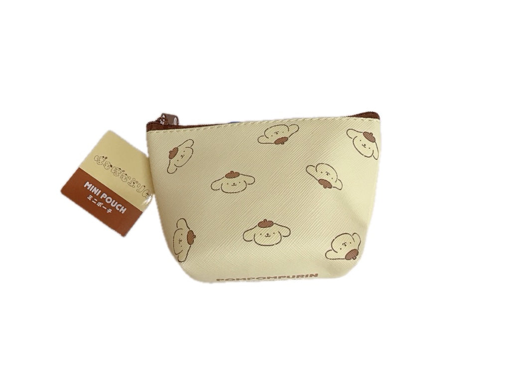 Mini Pouch (Boat Shape) - Pompompurin - Text