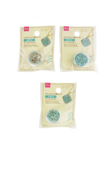 Craft Resin Parts (Natural Stone, Turquoise Blue)