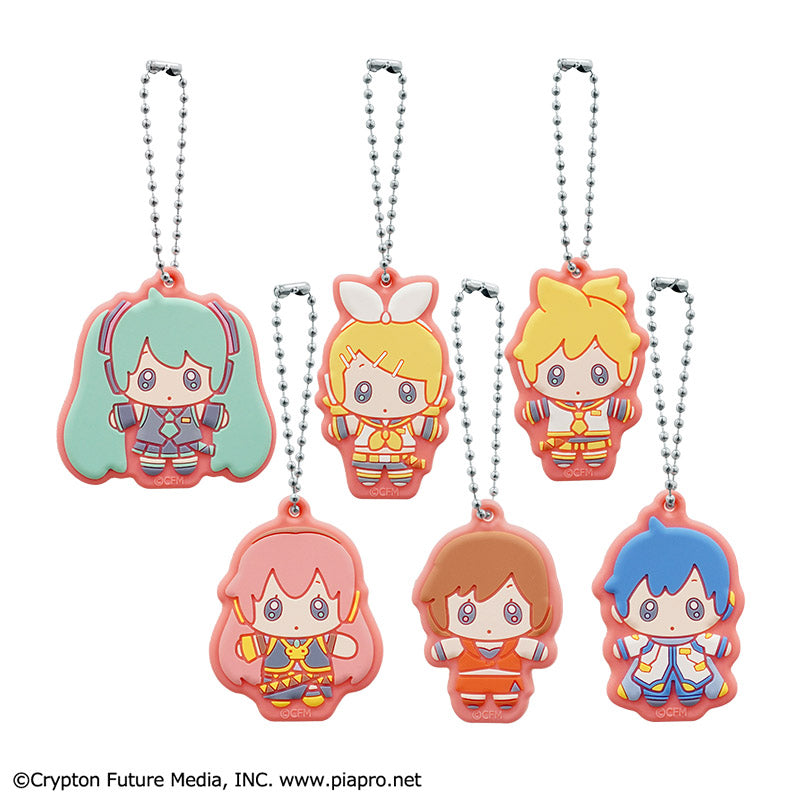 Hatsune Miku Rubber Keychain (Diner Pattern)