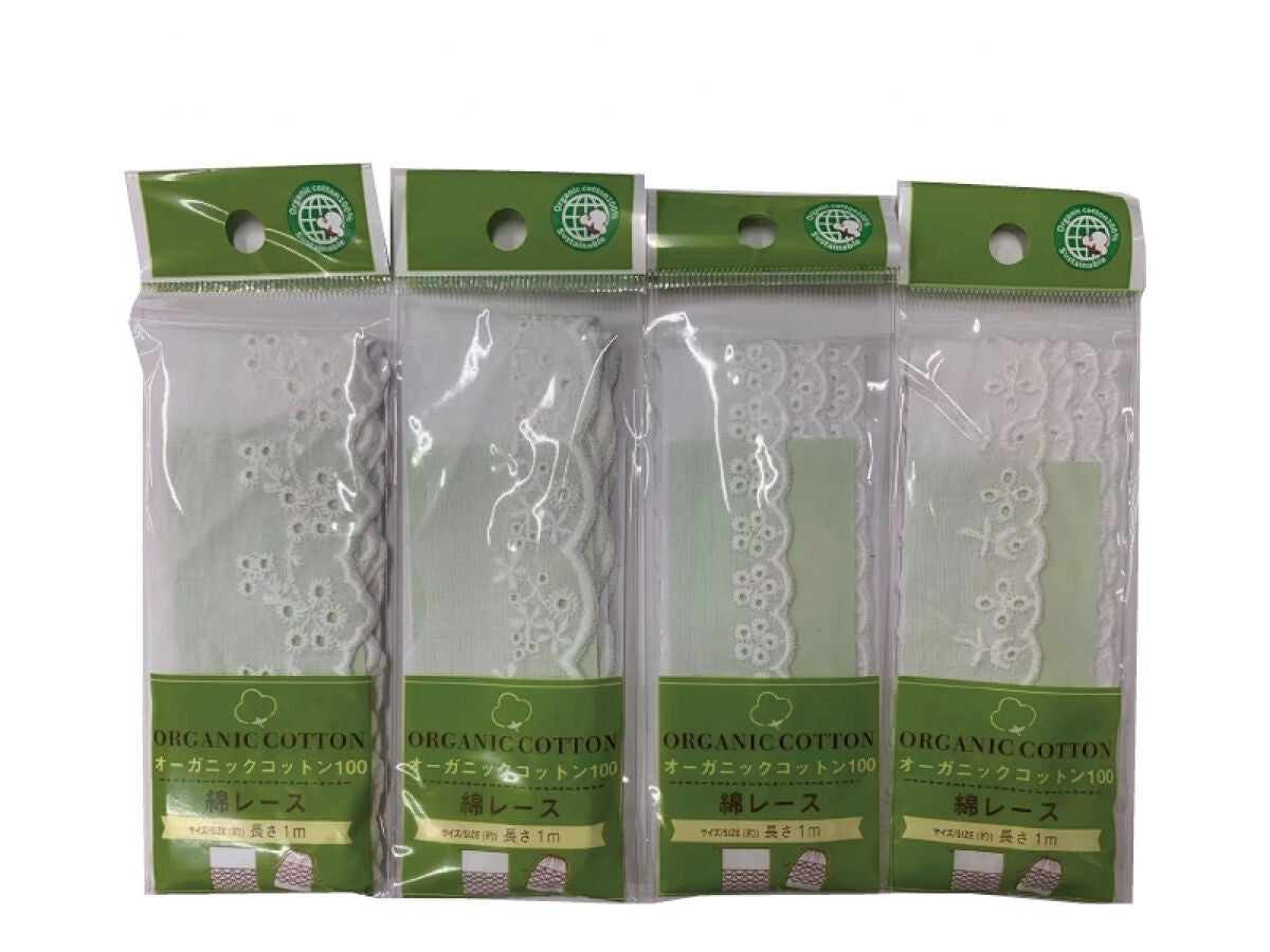 Cotton Lace (Organic Cotton, White)