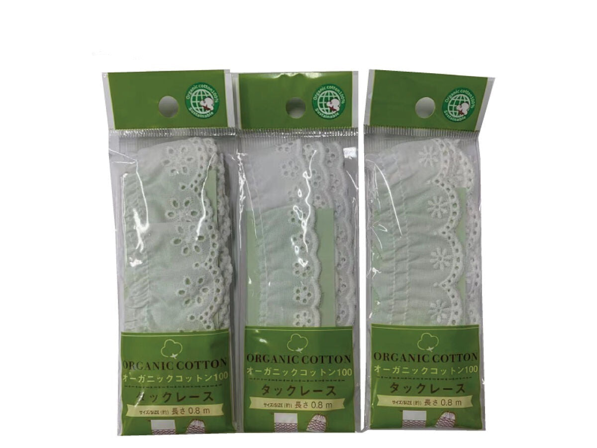 Tack Lace (Organic Cotton, White)