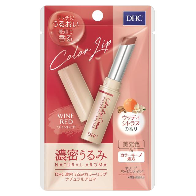 DHC Rich Moisture Color Lip Natural Aroma Wine Red Woody Citrus Scent 1.5g