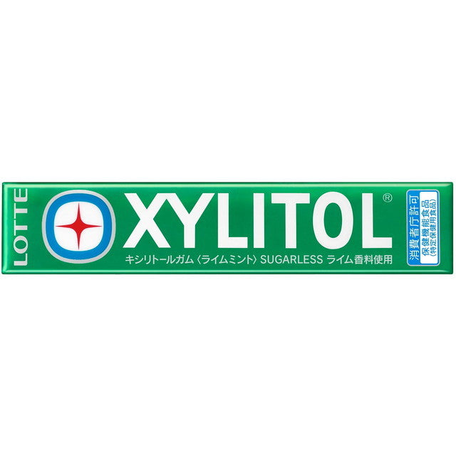 Lotte Xylitol Gum Lime Mint 14 Pieces