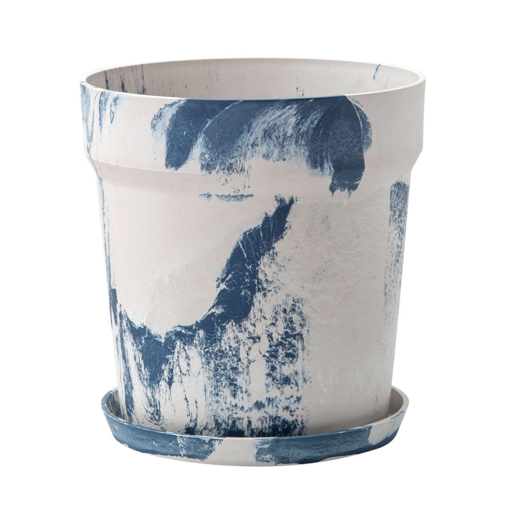 Urban Plants Pot Marble Milk/Blueberry