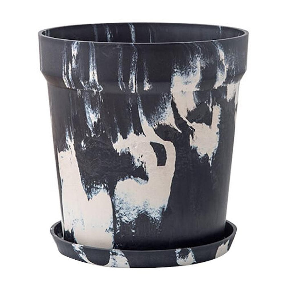 Urban Plants Pot Marble Charcoal/Milk