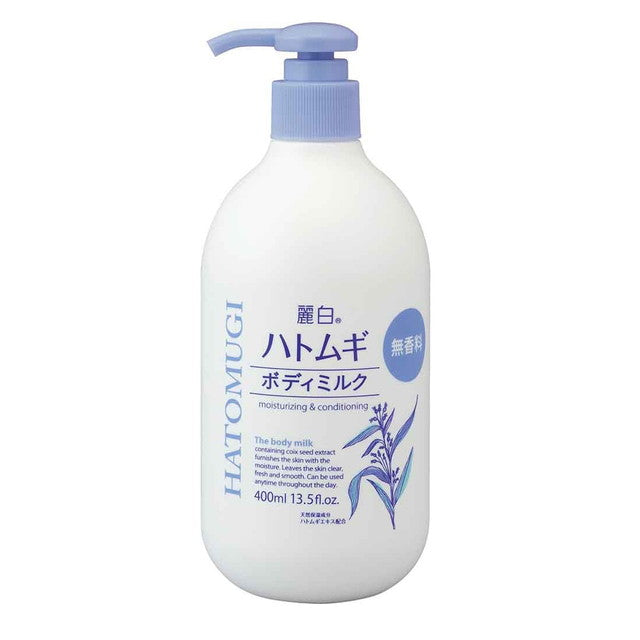 Kumano Yushi Reihaku Job's Tears Body Milk Unscented 400ml