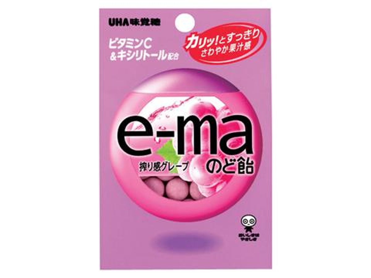 UHA Pippin Ema Grape Throat Candy Small Bag 28g